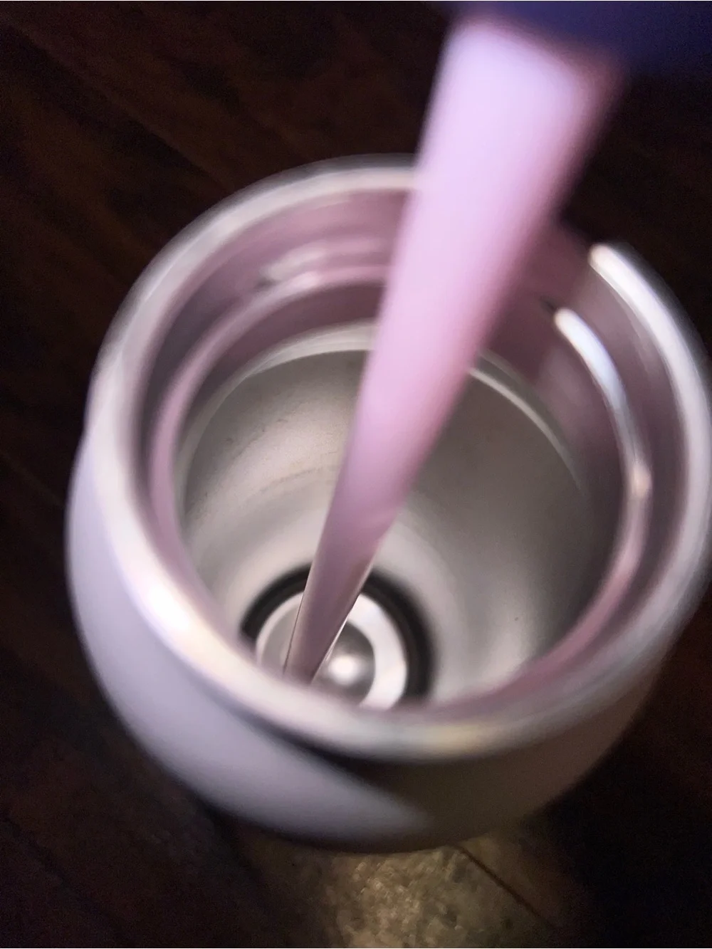 owolo White Water Bottle with Rose Gold Cap